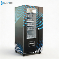 Distributeur automatique de snacks et boissons réfrigérés à 6 niveaux avec lecteur de pièces et code QR, mini-machine de fabrication industrielle