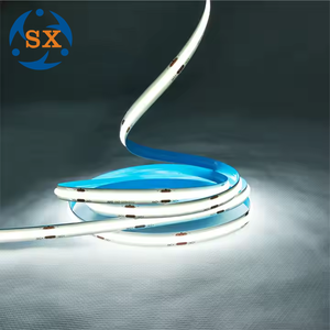 Sxzm dotless 320LED COB dải ánh sáng tùy chỉnh 3000K màu trắng DC12V 24V trang trí trong nhà CE RoHs FCC phê duyệt 8mm PCB Chiều rộng PVC - Product Image 1