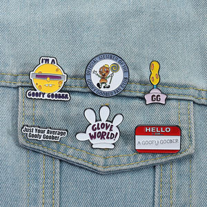 Divertente <span class=keywords><strong>Goofy</strong></span> Cartoon spille smaltate da film commedia ispirata alla spilla con distintivo regalo di gioielli per gli amici - Product Image 1