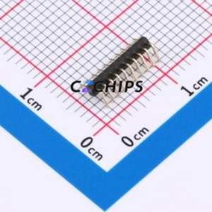 HX PZ1.0-1x10P WZ-AM Pin Header Bent Lead Through Hole,P=1mm Connector 1x10P 1mm Pin Header Right Angle Insert - Product Image 2