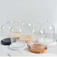 Verre borosilicaté de haute qualité pour globe à eau en forme de dôme, sphère vide à remplir pour présentation DIY, mini figurine, décoration moderne pour la maison, Halloween, Noël
