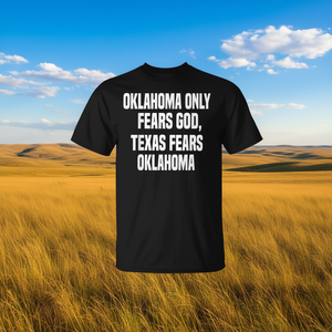 Camiseta Oklahoma Only Fears God Texas Fears Oklahoma - Product Image 3