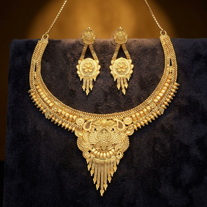 Collares de microformación chapados en oro, joyería de temporada de boda para mujer, ocasión especial, cobre y latón chapado en oro laminado - Product Image 2