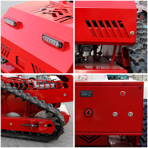 Miễn phí vận chuyển CE EPA động cơ xăng tất cả các địa hình Máy cắt cỏ nông nghiệp cao su theo dõi điều khiển từ xa Robot Máy cắt cỏ - Product Image 4