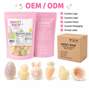 Wholesale Assorted <strong>Easter</strong> Egg Bunny Shape Liquid Jam Filled Wax Candy 12oz Bagged Fruity Chewable Wax Bottle <strong>Sweets</strong> - Product Image 6