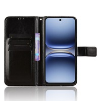 Coque Arrière Magnétique Antichoc avec Porte-Cartes pour Tecno Spark 40 4G/Spark 40 Pro/40 Pro PLUS en Cuir PU Cheval Fou