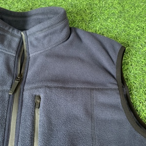 Gilet in pile antivento verde scuro autunno inverno giacca senza maniche calda Casual in pile alla moda per gli uomini - Product Image 5