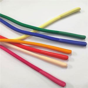 Cordon de serrage personnalisé en polyester doux 100% avec embouts en caoutchouc, coloré et rond, pour sweat à capuche - Product Image 2