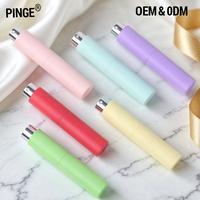 Atomiseur de parfum vide 10 ml, mini flacon de voyage rechargeable portable, vaporisateur oral torsadé, couleur macaron personnalisée