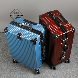 Aluminum Frame 26 Inch <b>Suitcase</b> Large Capacity Trolley Case Swivel Wheels Unisex Leisure Travel - Product Image 4