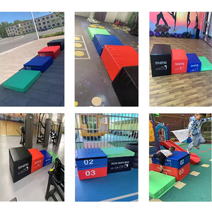 Allenamento in palestra con Logo personalizzato per esercizi in schiuma pesante utilizzare 4-1 scatole pliometriche morbide ad alta densità per il Fitness - Product Image 4