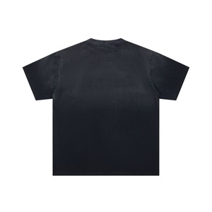 Camiseta Vintage Lavada para Hombre, Polo Oversize con Estampado Gráfico de Motociclista, Cuello Redondo, Manga Corta, Estilo Casual Urbano, Algodón Pesado - Product Image 2