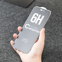 Film de protection d'écran en céramique PET 6H 9H anti-espion pour téléphone portable, personnalisé avec logo, qualité AAA, protection intégrale à 360°, vente en gros