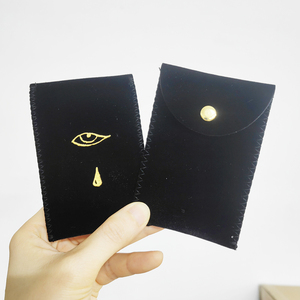 Custom Logo Made Velvet Gift Jewelry <b>Packaging</b> <b>Bags</b> for Watch, Glasses and Jewelry Suede Envelope Pouch - Product Image 3
