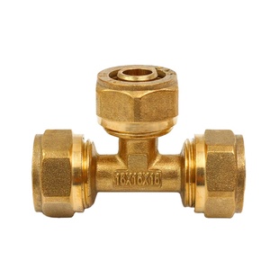 PEX Brass TEE Ba Cách Nước Cung Cấp Đường Ống Dẫn Nước Chất Liệu Phụ Kiện Vệ Sinh Nối Ống, Phụ Kiện Ống Vuông Kết Nối - Product Image 2