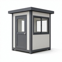 Cabine de sécurité préfabriquée mobile, poste de garde détachable, kiosque préfabriqué pour entrepôt, parking, station de péage