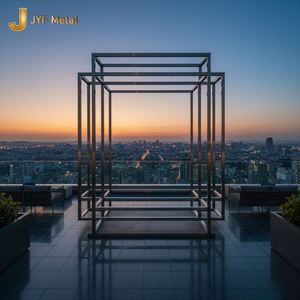 Escultura de Acero Inoxidable Pulido Tipo Espejo EX608 para Vestíbulos de Hoteles de Lujo y Diseño de Interiores de Espacios Públicos - Product Image 1