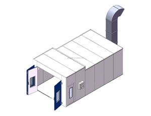 منتج جديد عالي الجودة: كابينة رش التسمير المخصصة بقوة 5.5 كيلوواط مع نظام EPS أو الصوف الصخري أو PVC بلون ميستيك تان فيرسا سبا للمحركات - Product Image 4