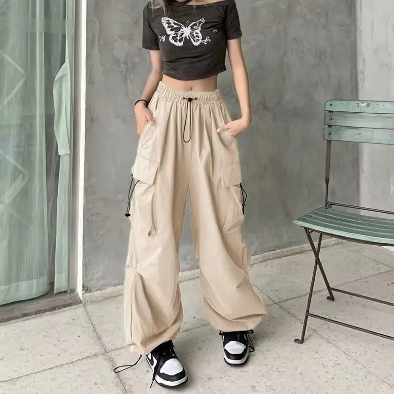 2024 New Arrivals High quality Side Pockets Fashion Cargo Pants Clothes For Women