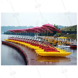 Bateau de jeux d'eau à deux sièges, pédale, vélos flottants, lac de mer, à vendre, prix d'usine