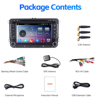 Autoradio Android 12 Autoradio 2 Din Stéréo Android Intégré GPS WiFi Pour VW Skoda Octavia Golf Passat B6 Polo