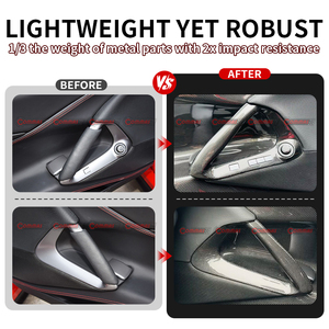Kit de Accesorios Interiores para Auto, Estilo OME, Fibra de Carbono Seca, Manija de Puerta para Ferrari 812 - Product Image 2