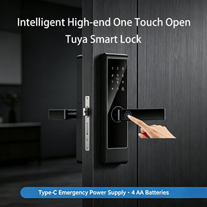 Glomarket New Design Smart Fingerprint <b>Lock</b> Tuya Wifi TTlock Ble APP Password Card <b>Key</b> Digital Door <b>Lock</b> for Home Apartment - Product Image 5