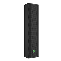 Sistema de Altavoces de Columna de Sonido PA Profesional de 640W para Interiores/Exteriores con Carcasa de Madera para Actuaciones de Bandas VT404+CS15 Columna