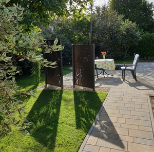 Ecran de sol de jardin Ecran de décoration de jardin Ecran de confidentialité extérieur en acier - Product Image 2