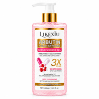 Gel Douche Exfoliant Corps à l'Arbutine et au Glutathion, Particules Gommantes à la Niacinamide, Nettoyage Doux et Nourrissant, OEM ODM