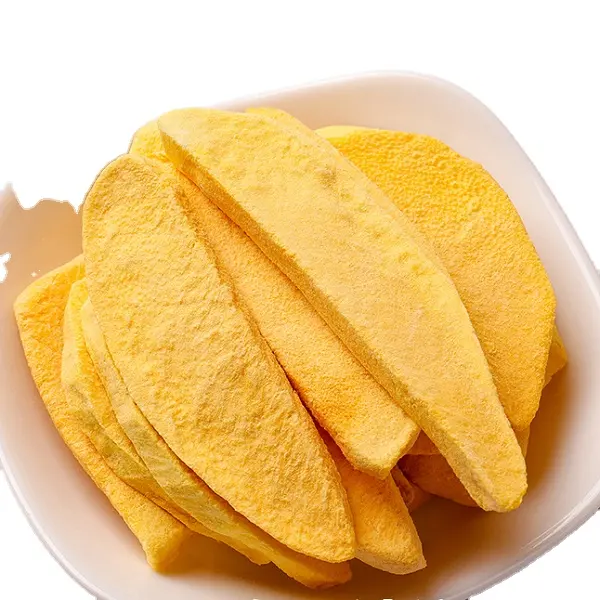 Snack de alta qualidade 100% puro FD manga chips Natural sem açúcar orgânico saudável manga seca desidratada frutas crocantes lanches