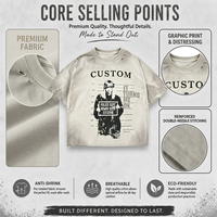 Fournisseur de t-shirts pour hommes, impression personnalisée, t-shirt en coton 200 GSM, col rond, effet délavé, coupe décontractée, streetwear, t-shirt graphique