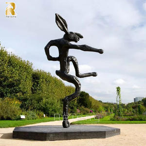 Statue grandeur nature extérieure jouant du piano en bronze Welcome Lady Statue - Product Image 2