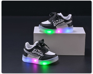 <span class=keywords><strong>Zapatillas</strong></span> Casuales Ligeras con Suela Blanda para Niñas con Diseño de Letras y Panel Luminoso para Verano e Invierno - Product Image 5