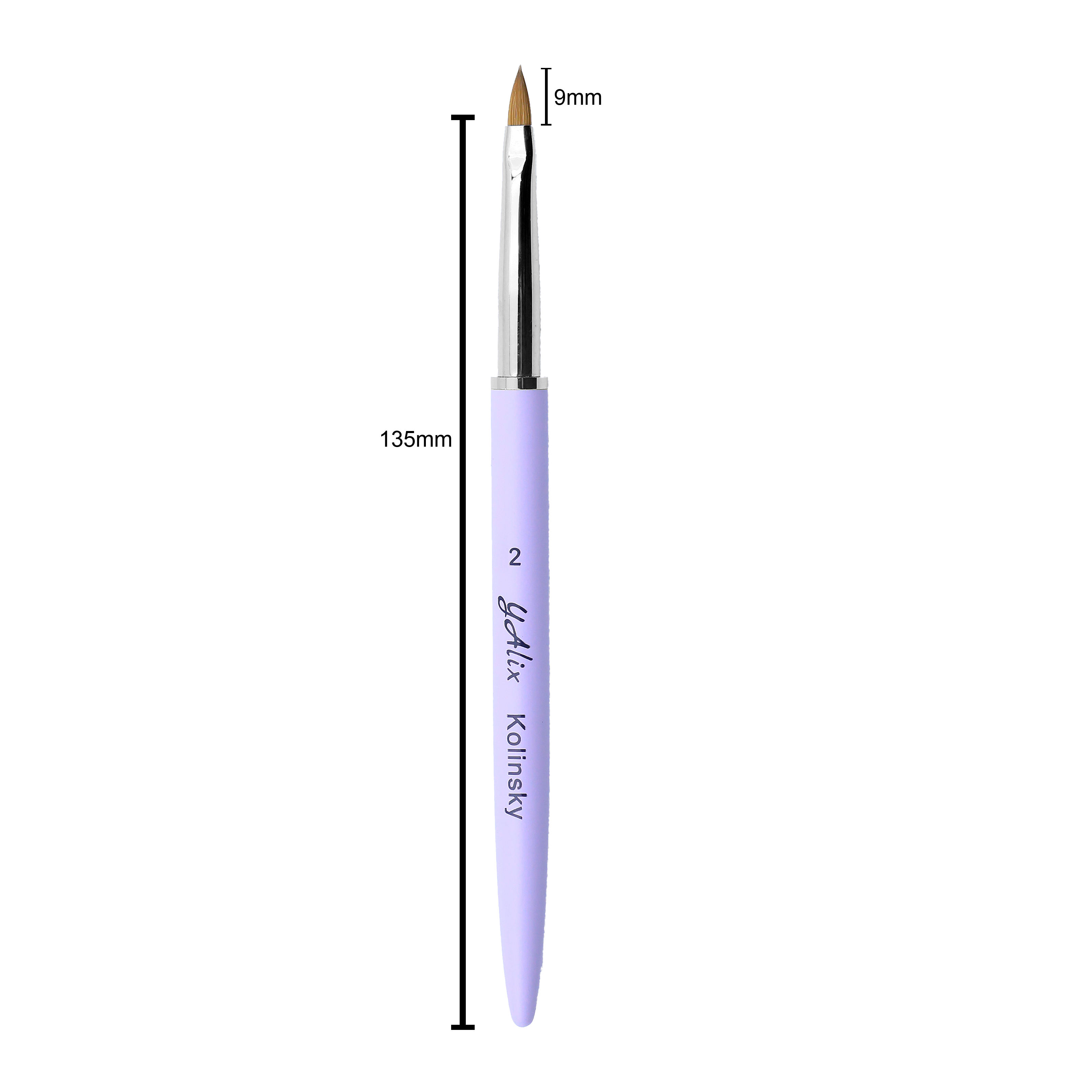 3D Brush #2 Nylon Hair (Purple)