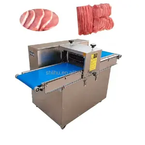 Máquina automática de corte e fatiar tiras de carne carne de porco carne de frango peito seco congelado máquina de fatiar carne fresca filé