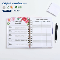 Carnet de notes A5 à spirale, couverture rigide bleu aquarelle, 80 feuilles, durable, idéal pour la gestion de projets et les fournitures de bureau – Cadeau parfait