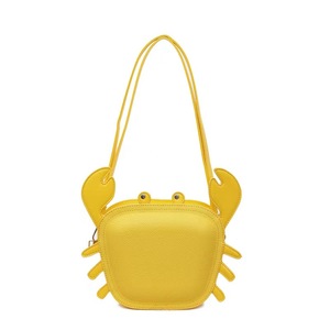 Monedero Pequeño de Cuero PU con Estampado de Letras en Relieve, Diseño de Cangrejo de Dibujos Animados, Correa Única de Poliéster y Cierre de Cremallera para <span class=keywords><strong>Mujer</strong></span> - Product Image 3