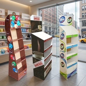 Exhibidores de PVC Plegables Personalizados para Supermercados, con 5 Estantes, Independientes, para Exhibición de Dulces y Bocadillos - Product Image 2