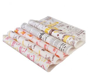 กระดาษห่อเบอร์เกอร์ กระดาษกันไขมันสำหรับเบอร์เกอร์ กระดาษห่ออาหาร - Product Image 1