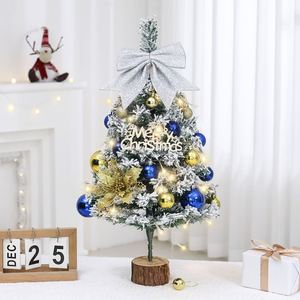Nouvel ensemble de décorations de Noël floquées de 60 cm pour vitrine de centre commercial, décorations de Noël artificielles pour arbre de Noël - Product Image 2