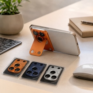Supporto per Fotocamera Nascosta L001 con Regolazione Multi-Angolo per iPhone 18 17 Pro Max, Protezione in Lega di Alluminio con Kickstand e Pellicola per Lenti - Product Image 6