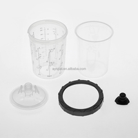 Pistolet à peinture HVLP 400 ml, gobelet pour pistolet à peinture, pot pour pistolet à peinture automobile pour la retouche automobile