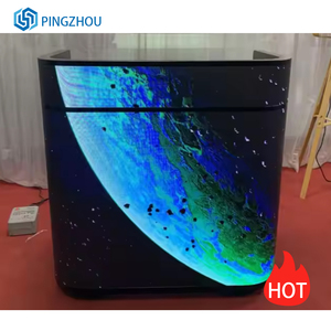 Quầy tiếp tân và quầy thu ngân của công ty triển lãm có màn hình kỹ thuật số <span class=keywords><strong>LED</strong></span> trong nhà tùy chỉnh với các chức năng hoạt hình. - Product Image 3