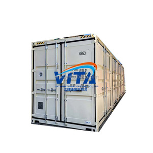 Contenedor seco abierto lateral personalizable de acero Corten 40HQ, 4 puertas, marcas de Color, certificado ISO9001, capacidad de 74,3 CBM 2025 China - Product Image 1