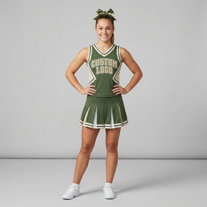 Uniforme de cheerleading unique pour femmes, imprimé, 100% polyester, couleurs et tailles personnalisées, respirant, meilleure vente, fabrication sur mesure OEM/ODM - Product Image 1