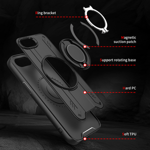 Custodia Magnetica Antiurto Armor per <span class=keywords><strong>iPhone</strong></span> 17e / 16e / <span class=keywords><strong>SE</strong></span> 2025 con Ricarica Wireless e Supporto Girevole - Product Image 4