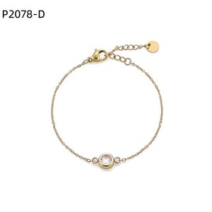 Amy Amy Fashion <b>Bracelet</b> P2078 Silver Plated Chain With Zircon <b>Stone</b> Classic Women's Jewelry Gift - Product Image 3