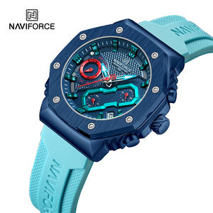 NAVIFORCE 8035 BEBEBE Vente en gros d'usine Montre à quartz pour couple Montre-bracelet pour femme et homme Montres pour amoureux Sport Logo personnalisé OEM Horloge étanche - Product Image 3