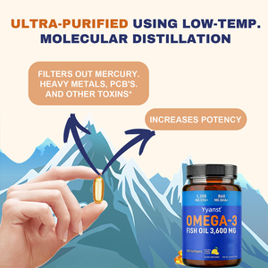 OEM/ODM Huile de poisson naturelle en gélules, haute concentration d'oméga-3, favorise la santé cardiaque, dose personnalisée. - Product Image 2